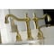 Kingston Brass KS1977KL Widespread Bathroom Faucet with Brass Pop-Up, Brushed Brass KS1977KL - alternate 4
